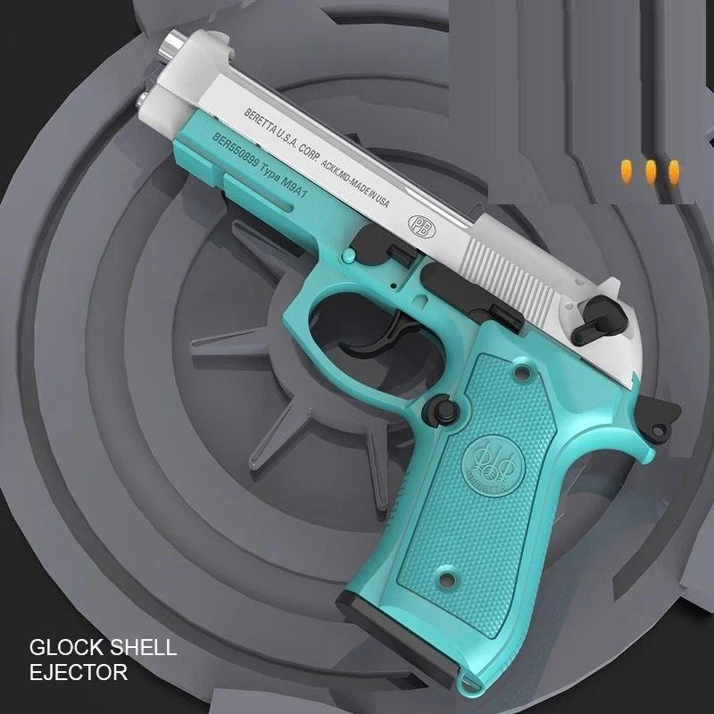 Beretta M92 Auto Shell Ejection Blowback Toy Gun - Image 2
