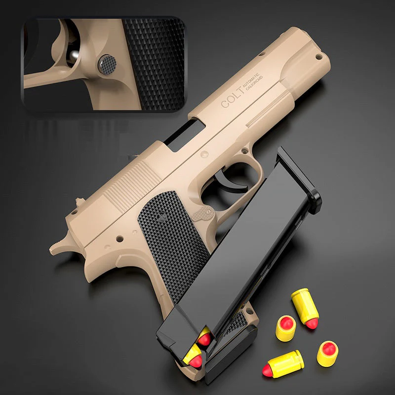 Colt M1911 Auto Shell Ejection Blowback Toy Gun - Image 5