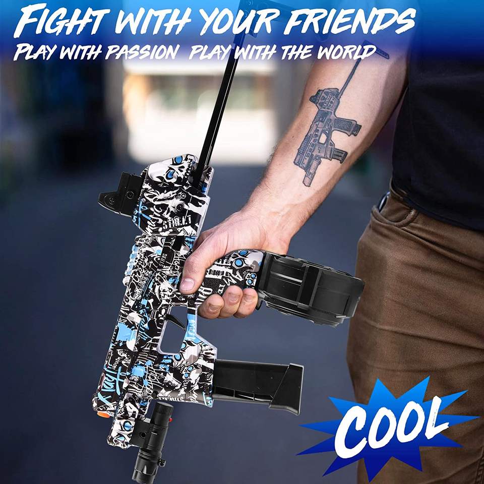 Flux Raider Mp17 Gel Blaster with Drum - Image 8
