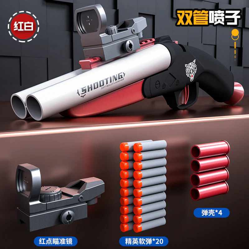 HDS68 Double Barrel Soft Bullet Shotgun Toy - Image 9
