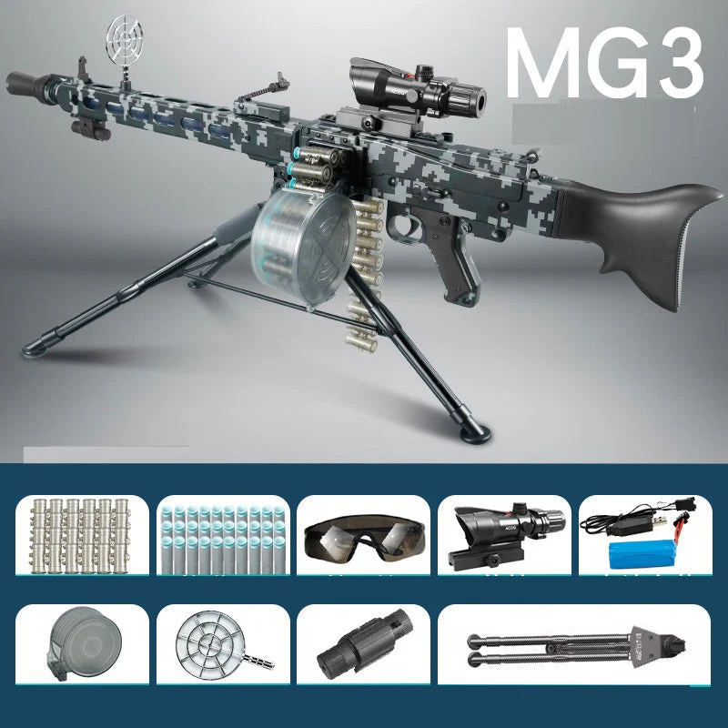Lehui MG 3 Soft Bullet Launcher Toy - Image 11