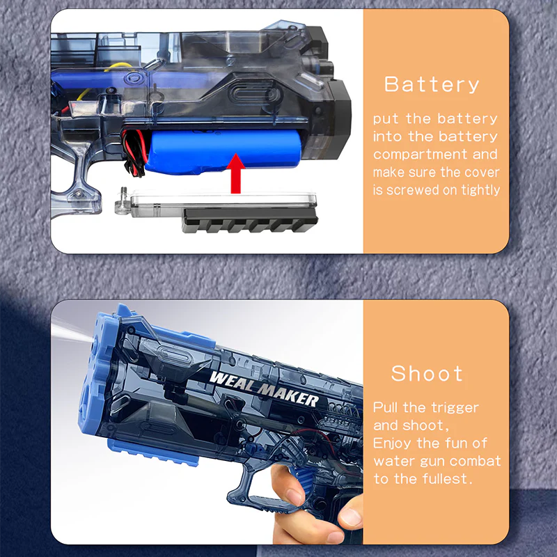LIZZIE GECKO Electric Water Gun - Image 3