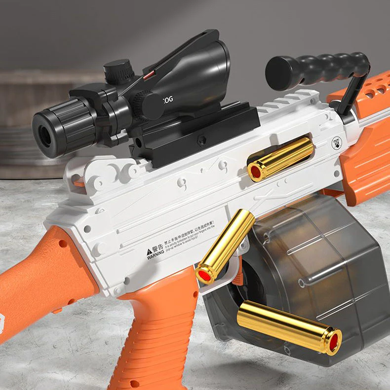 M249 Auto Shell Ejection Soft Bullet Toy Gun - Image 2