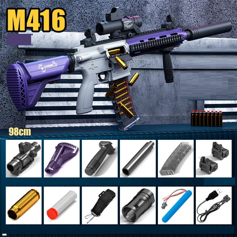 M416 Auto Shell Ejection Soft Bullet Toy - Image 12