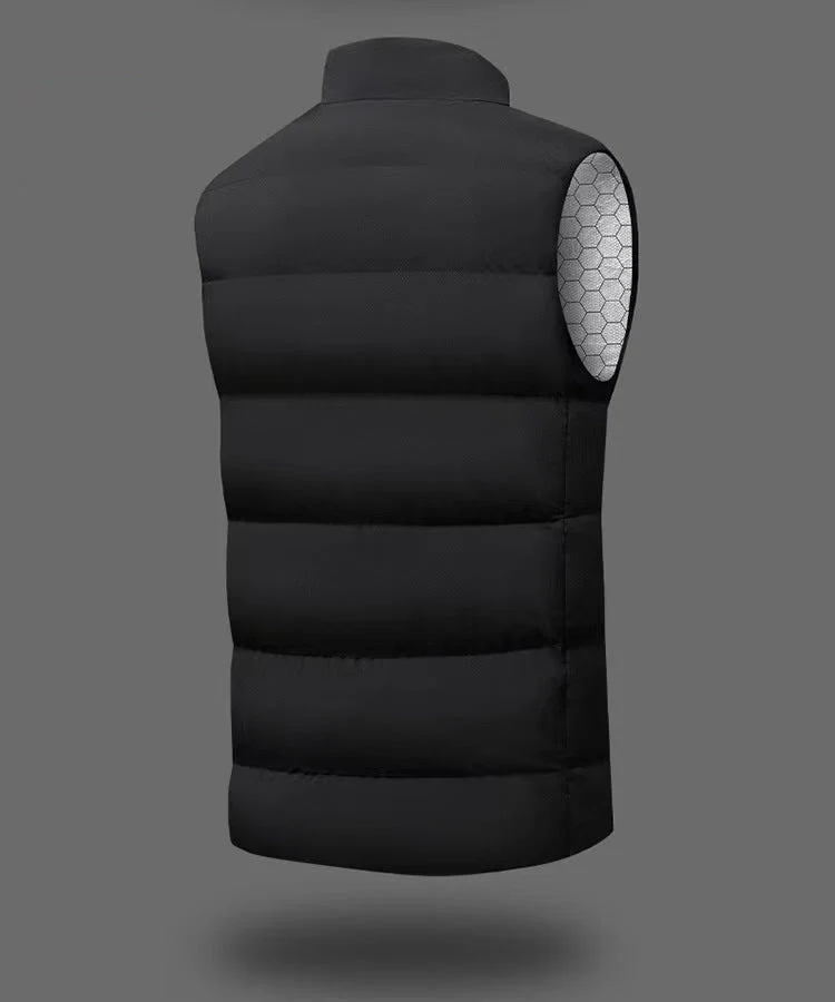 Men & Women's Heated Vest with 3 Heating Levels & 9 Heating Zones, Washable Lightweight Zip Heated Vest - Image 8