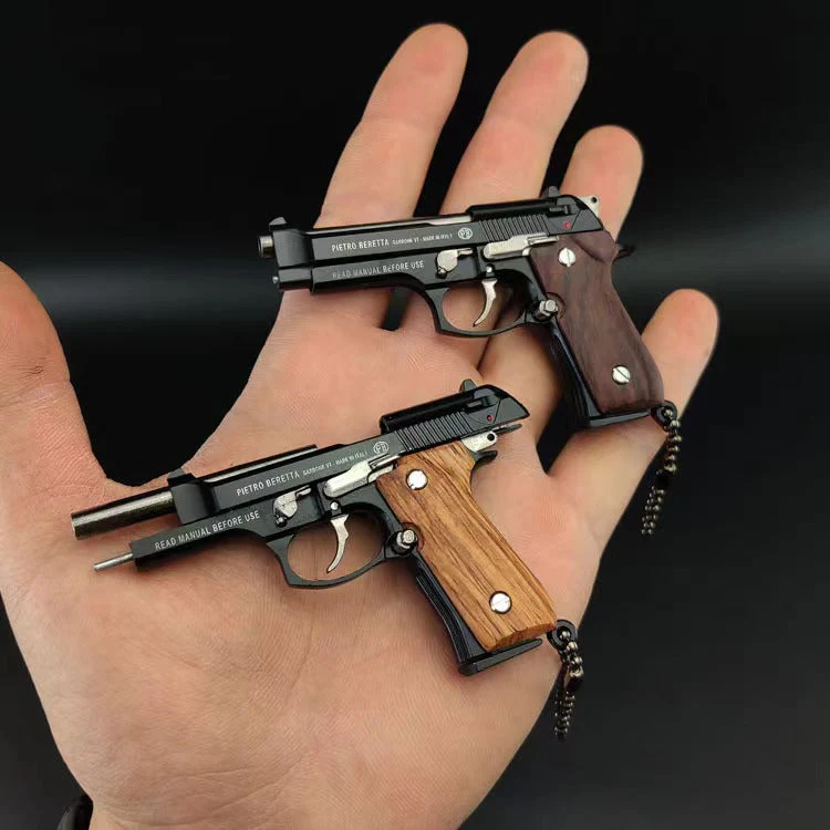 Mini Beretta M92 Toy Pistol Keychain - Image 10