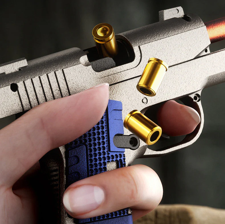 Mini Colt M1911 Auto Shell Ejection Toy Gun - Image 5
