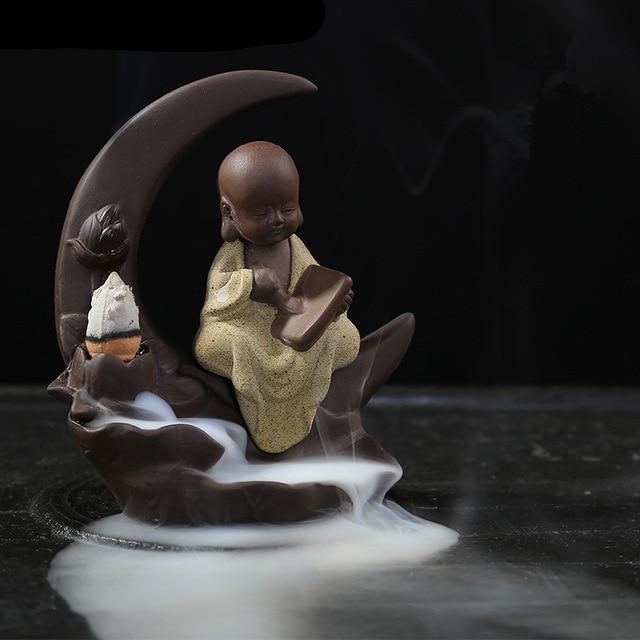 Monk On The Moon Incense Holder - Image 2