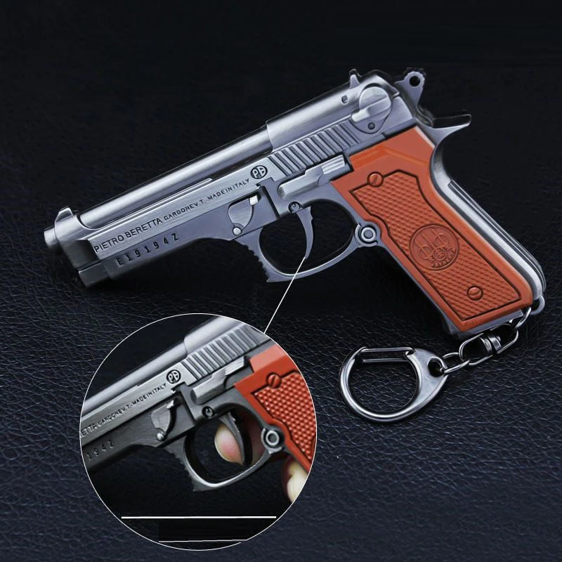 Mini R1895 Revolver P92 Toy Gun Keychain - Image 7
