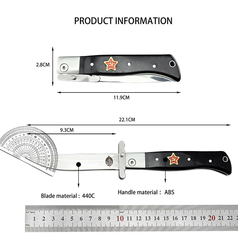 Russian Finka NKVD Patriot Folding Knife - Image 7