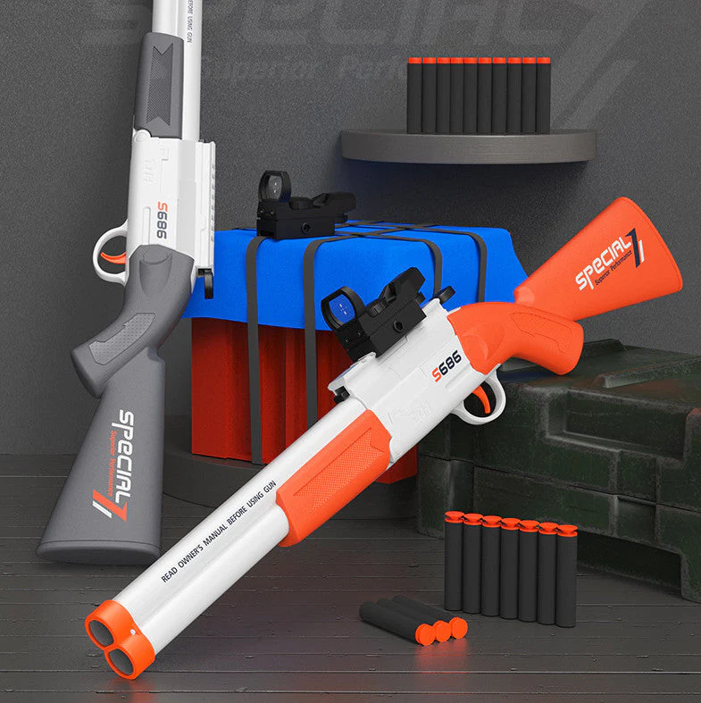 S686 Double Barrel Soft Bullet Shotgun Toy Gun - Image 7