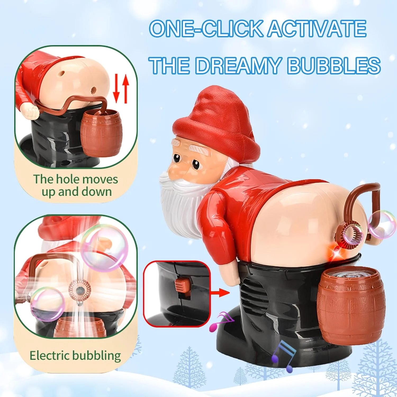 Santa Claus Fart Bubble Blower - Image 4