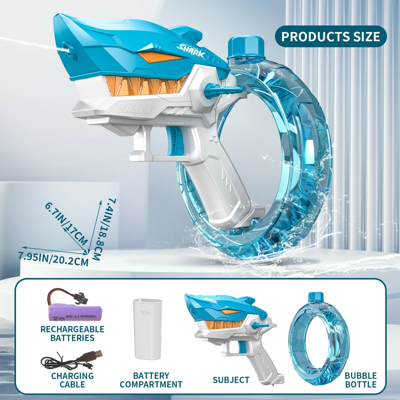 Shark Electric Water Gun Toy - Image 6
