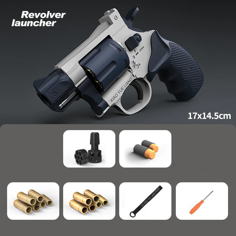 Smith & Wesson M327 Revolver Soft Bullet Toy Gun - Image 6