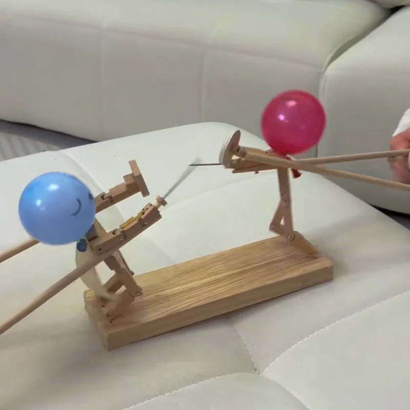 Wooden Fencing Puppets - Image 3